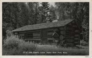 Cabin in Itasca State Park built by CCC, ca. 1940. Loc. no. SD1It
r54