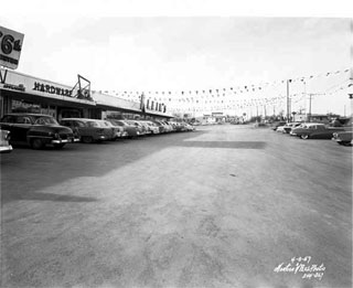 Photo: Penn-66th Shopping Center, Richfield, 1957.