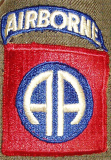 Shoulder patch of the 82nd Airborne Division.