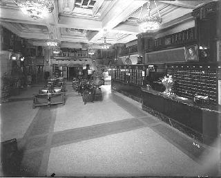 Lobby, Andrews Hotel, Minneapolis, 1921.