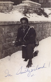 Wilbert L. Bartlett on leave in Switzerland, Winter 1945-1946.