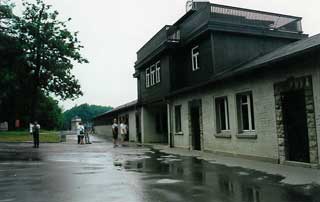 Main gate at Buchenwald Concentration Camp, Germany, 2000.