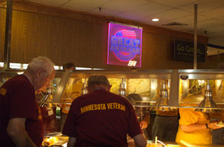 Photo: The Great American Buffet hosted the Minnesota Honor Flight group for dinner.