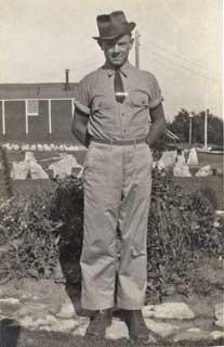 John Buskowiak at CCC Company 713, Lake City, 1940.