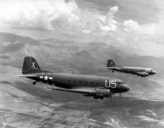 Photo: Douglas C-47 Skytrain military transport plane.