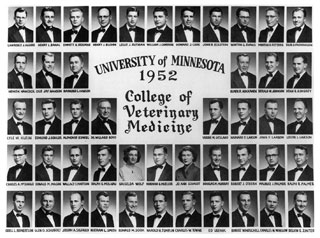 Photo: Class of 1952, University of Minnesota College of Veterinary Medicine.