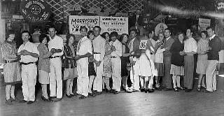 Contestants in the all-Minnesota dance marathon at the Coliseum
ballroom, 1928.