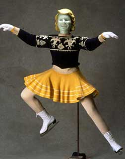 Skating costume worn by Dorothy Snell, ca. late 1930s. 