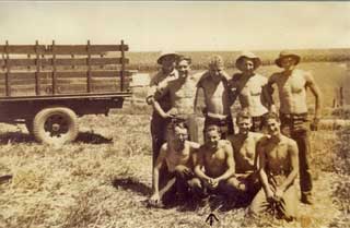 John Buskowiak and fencing crew, Plainview CCC Camp, 1938. 