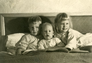 Photo: Tom, Mary and Sally Day, ca. 1949.