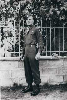 Frank Soboleski of the 101st Airborne, France, Summer 1945.