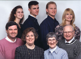 Jon and B.J. Gersey with their children and grandchildren, 1994.