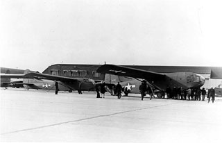 Military glider plane, ca. 1945.