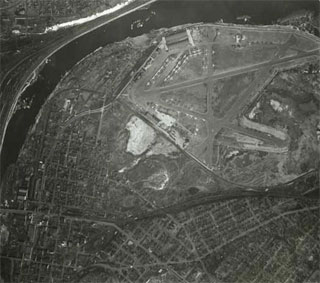 Photo: Aerial view of Holman Field, St. Paul, 1944.