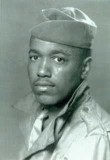 John Leslie Brown, Sr. in his army uniform, 1941-1945.