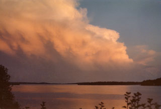 Photo: The view from the Cameron home on Lake Koronis, Paynesville, Minnesota, ca. 1978.