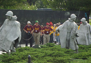 Photo: The Korean War Veterans Memorial, Washington, DC.