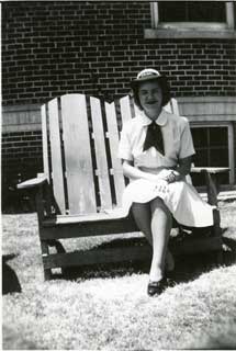 Irene Levin, Yeoman 3rd Class, Stillwater, OK, 1944.