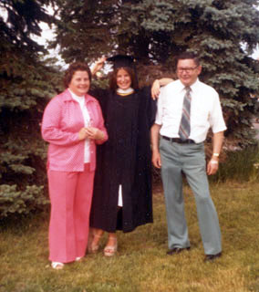 Proud parents and graduate, Gustavus Adolphus College, 1978.