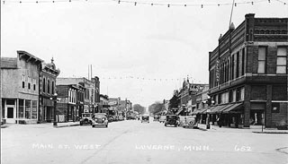 Photo: Main Street West, Luverne, 1925.