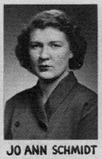 Photo: JoAnne Schmidt O'Brien, Veterinary College graduation portrait, 1951.