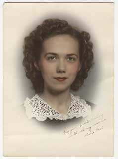 Doris Shea Strand, 1944.