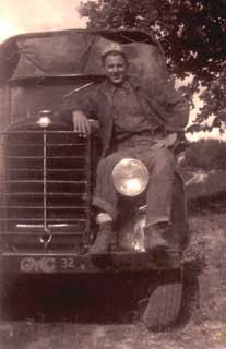 John Buskowiak with his truck, CCC Company 713, Lake City,
1940.