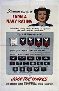 Poster: Women 20 to 36 - Earn a NAVY Rating.