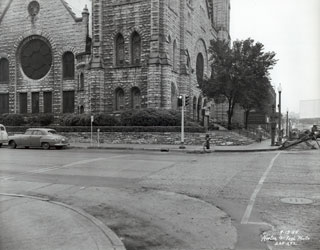 Photo: Westminster Presbyterian Church, Nicollet Avenue at Twelfth, Minneapolis, 1954.