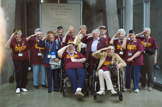 Photo: Minnesota's women veterans enjoyed the visit to the Women in Military Service for America Memorial and Museum.