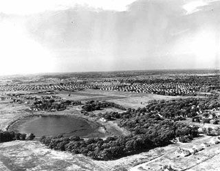 Aerial views of Richfield near the vicinity of Wood Lake & Penn, 1952.