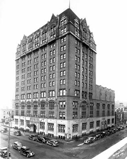 Exterior of Y.M.C.A. building, 30 South Ninth, Minneapolis, 1937.