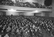 Photo of junior high students in movie theatre