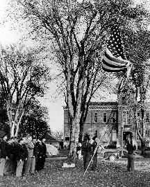Flag lowered for last time. Location no. MH5.9 F1.7 p58